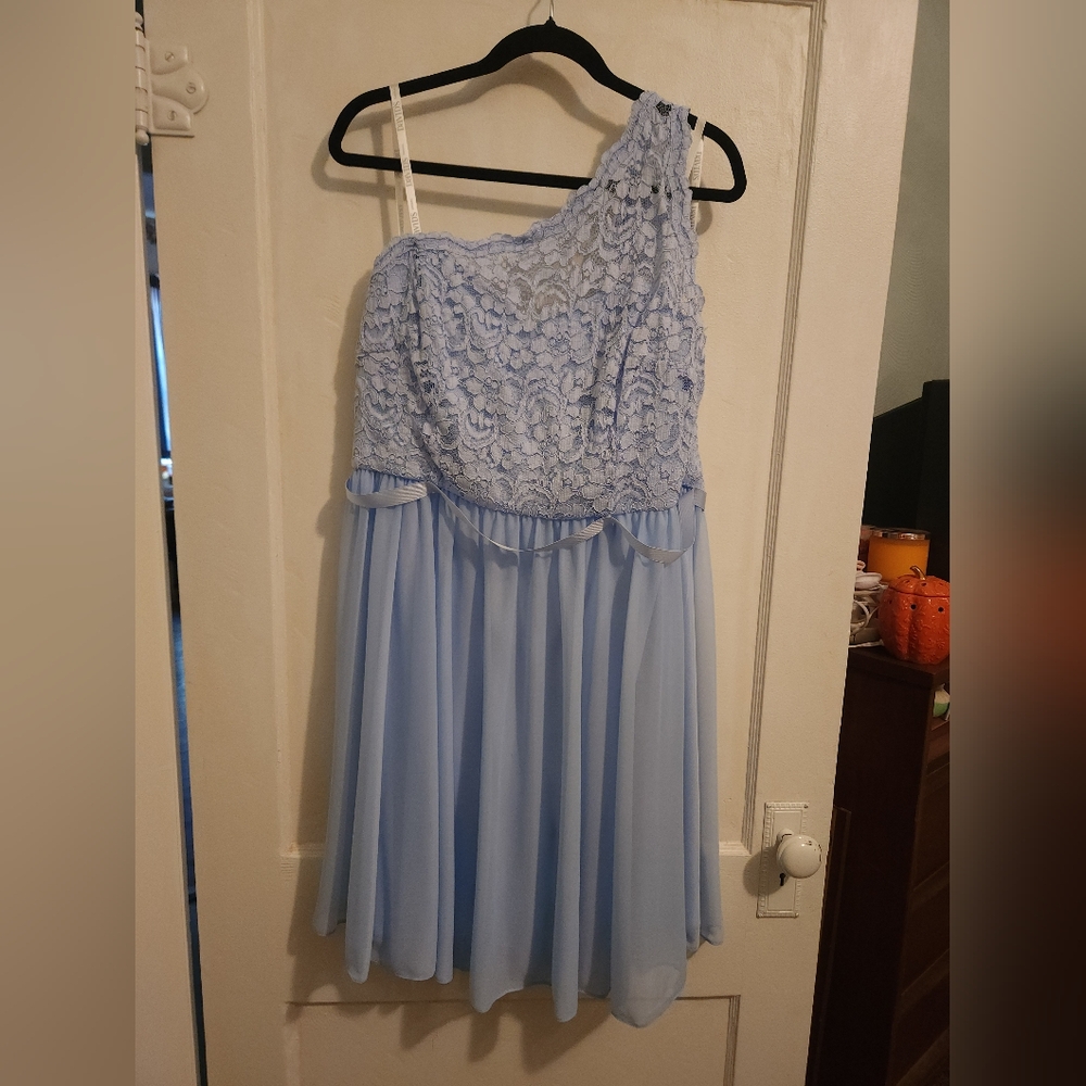 David's bridal one shoulder dress